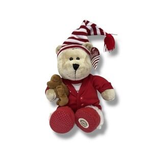 Starbucks Coffee Bearista Bear Plush Teddy 2007 Red Pajamas 68th Edition NWT PJs